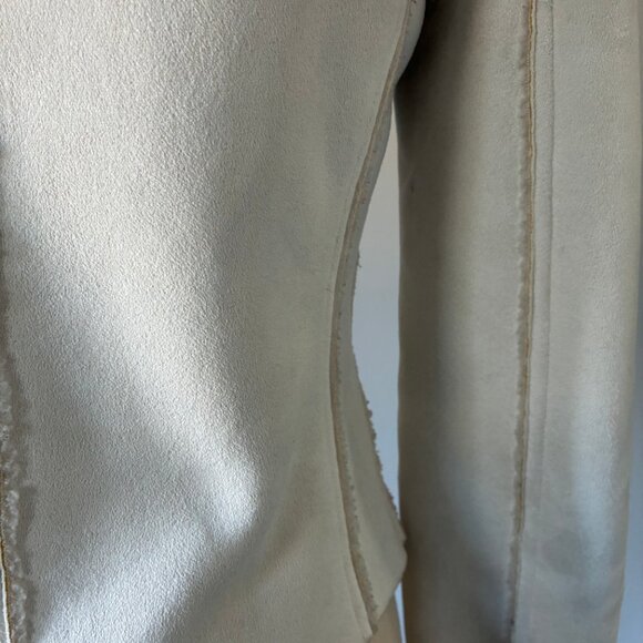 VTG Bebe Women's Suede Winter Jacket w/Sherpa Lining - Picture 10 of 16